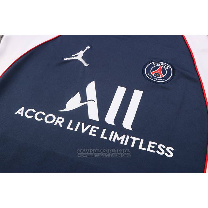 Fato de Treino Paris Saint-Germain Jordan Manga Curta 2022-2023 Azul - Calcas Curta